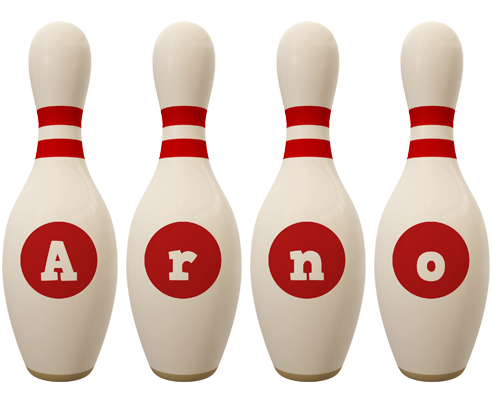 Arno bowling-pin logo