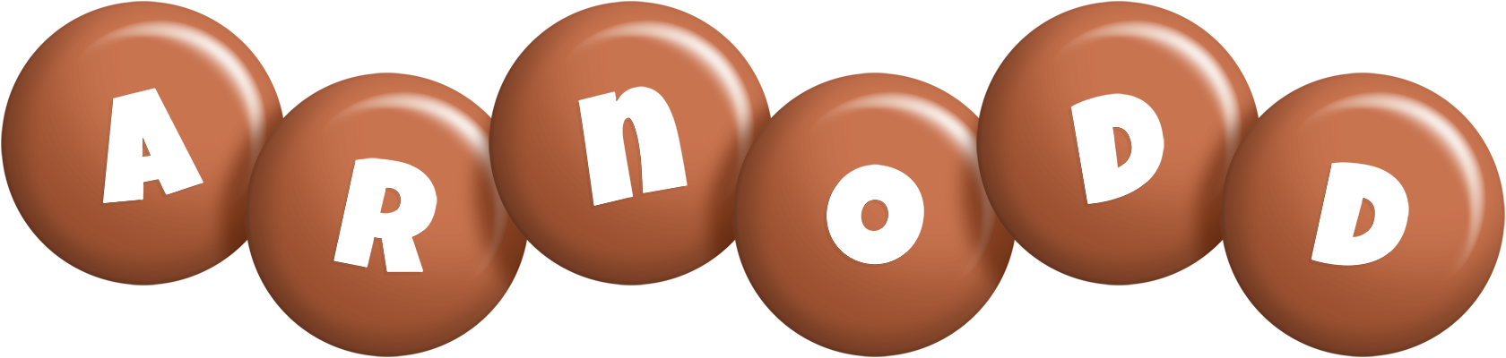 Arnodd candy-brown logo