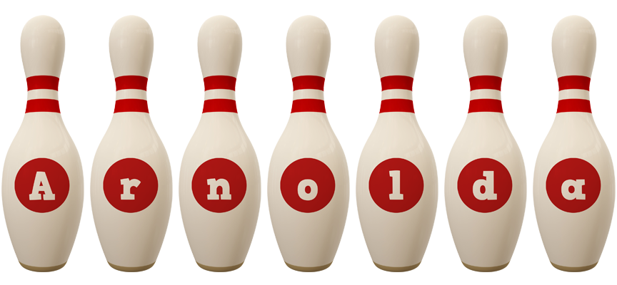 Arnolda bowling-pin logo