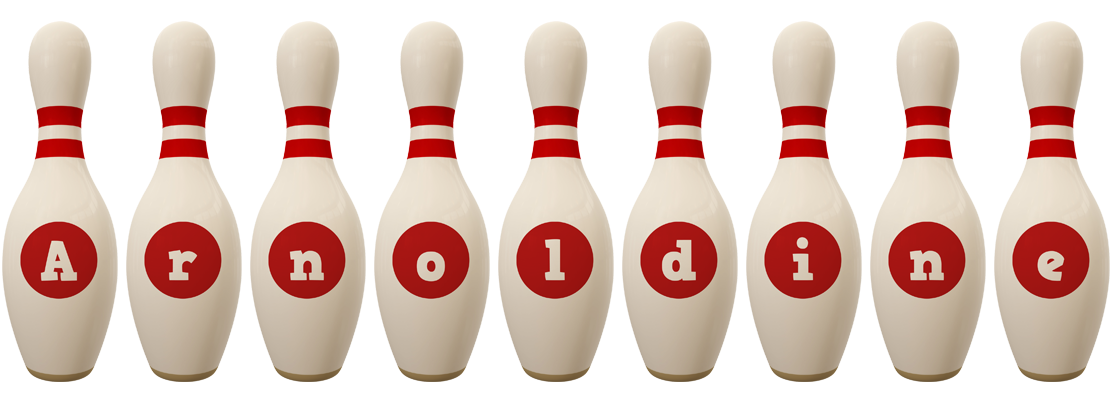 Arnoldine bowling-pin logo
