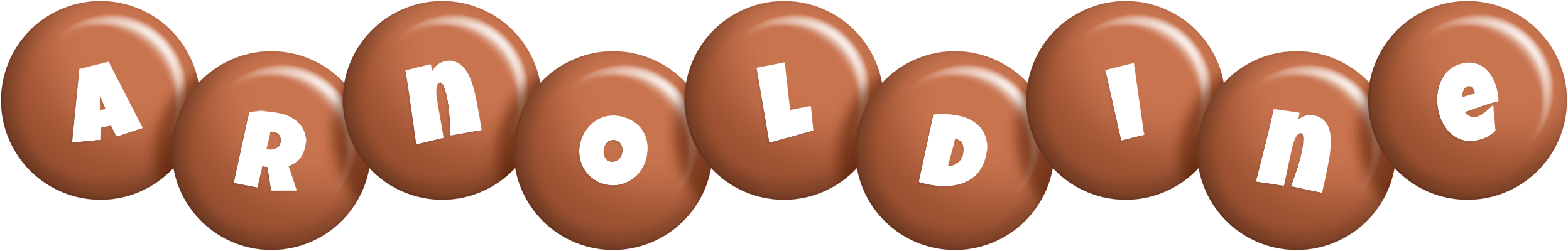 Arnoldine candy-brown logo