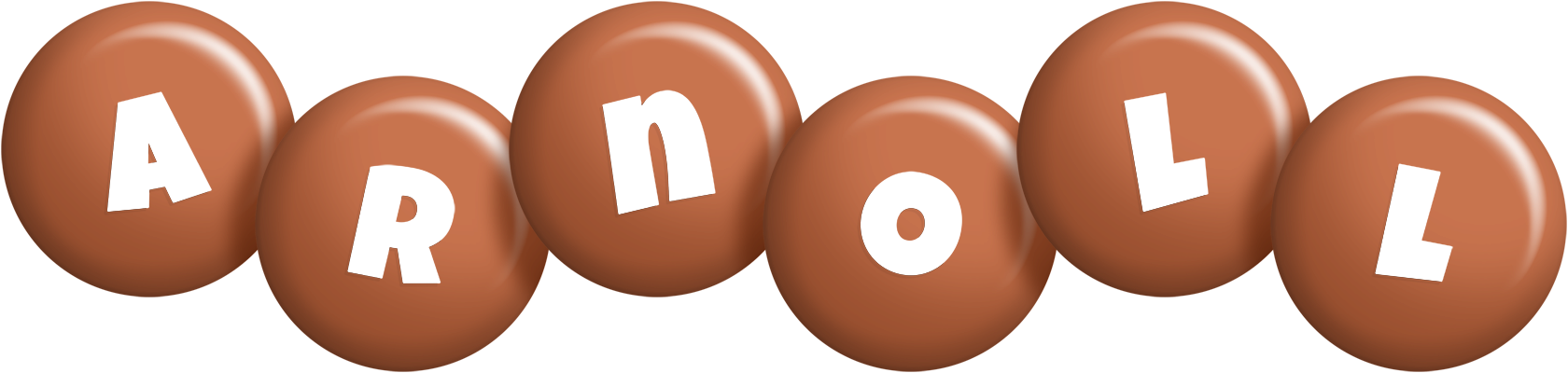 Arnoll candy-brown logo