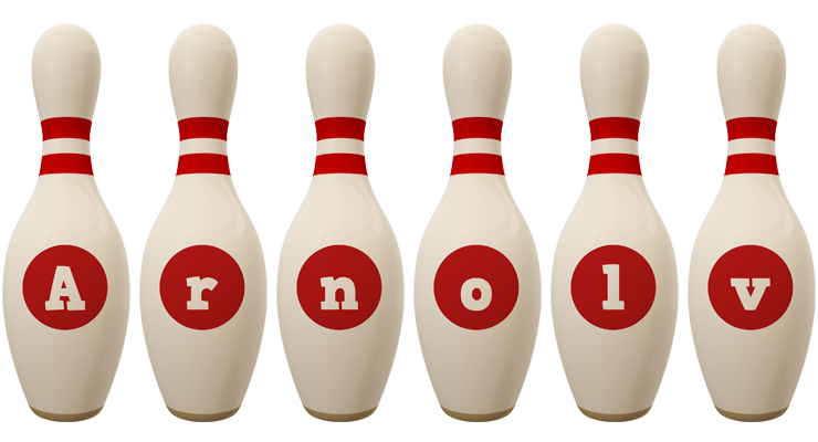 Arnolv bowling-pin logo