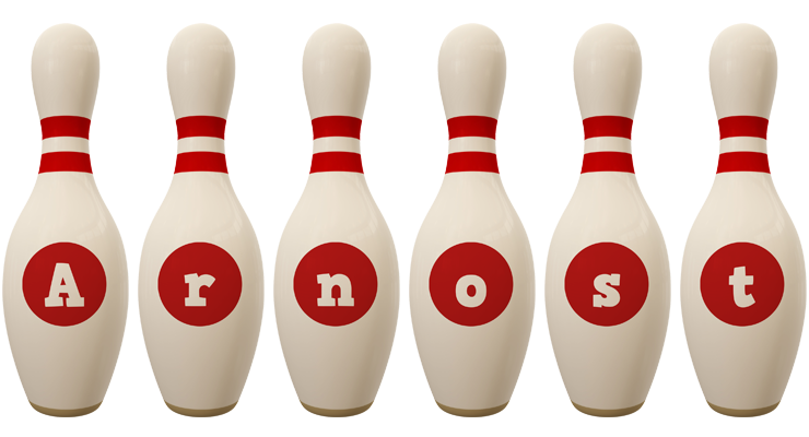 Arnost bowling-pin logo