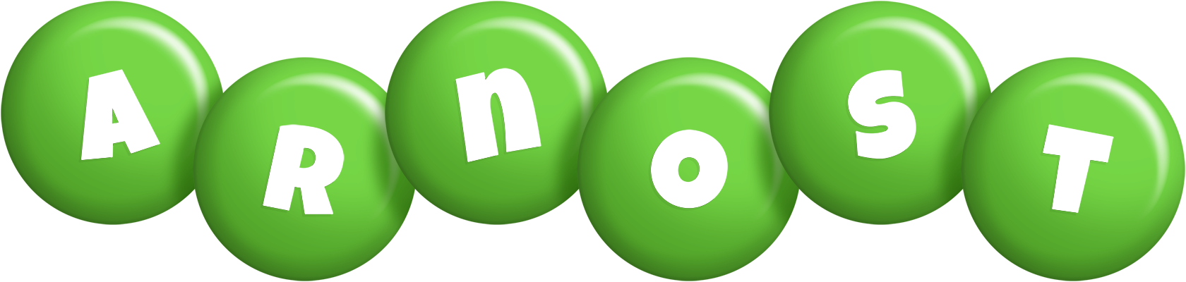 Arnost candy-green logo