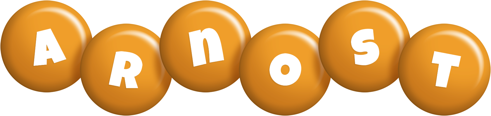 Arnost candy-orange logo