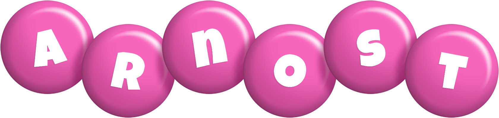 Arnost candy-pink logo