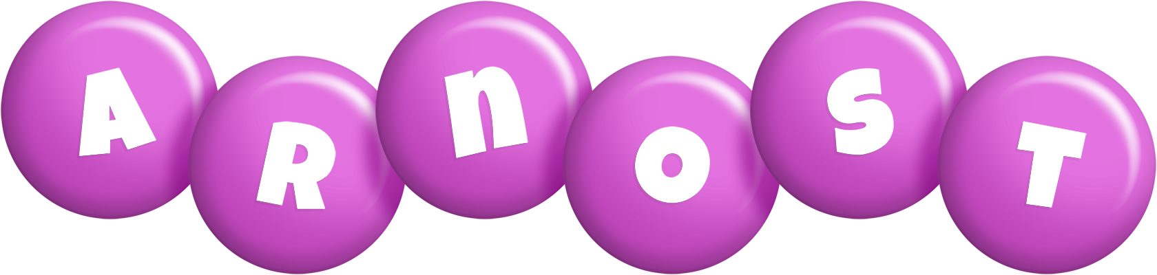 Arnost candy-purple logo