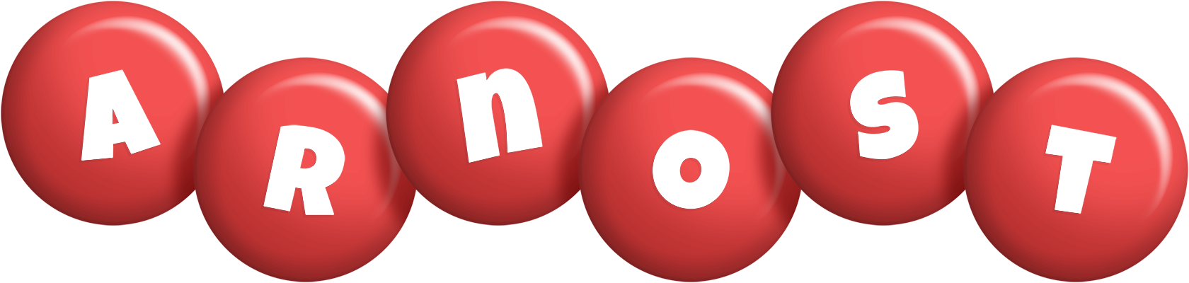 Arnost candy-red logo