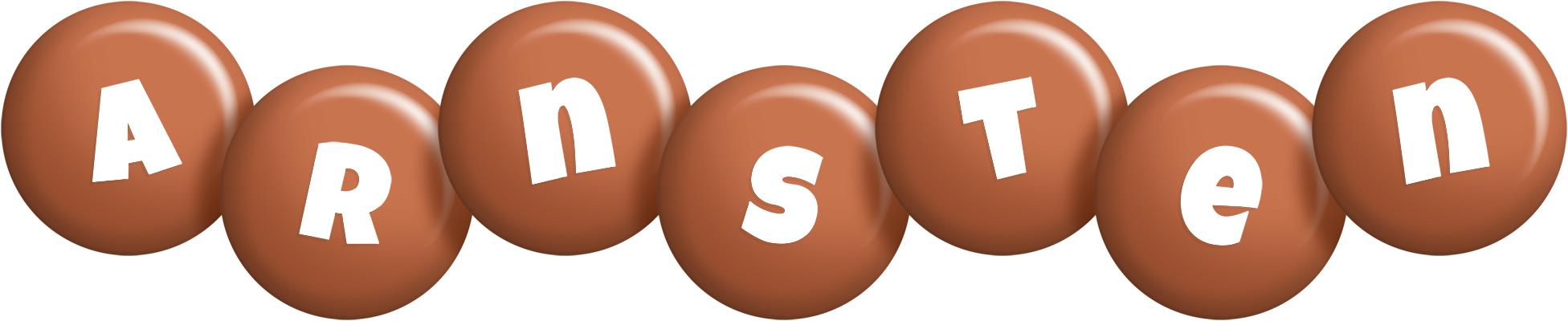Arnsten candy-brown logo