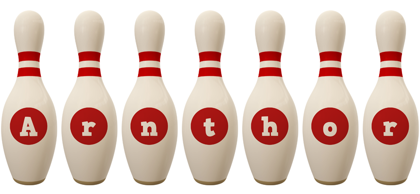 Arnthor bowling-pin logo