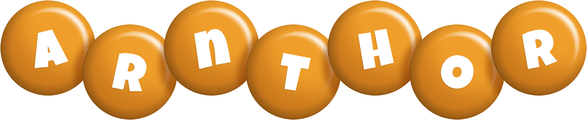 Arnthor candy-orange logo