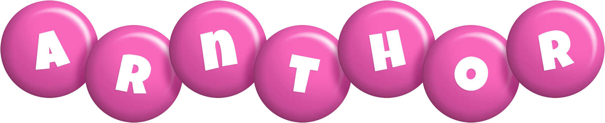Arnthor candy-pink logo