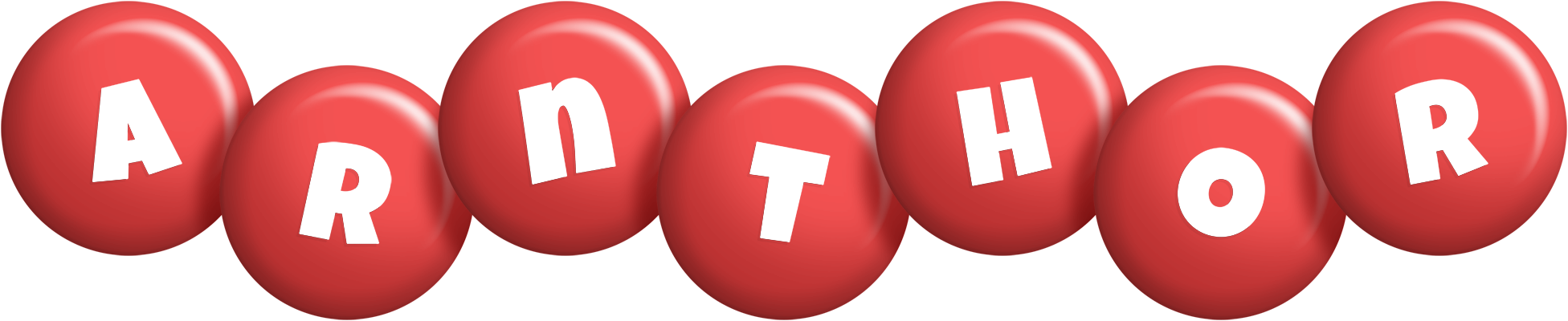 Arnthor candy-red logo