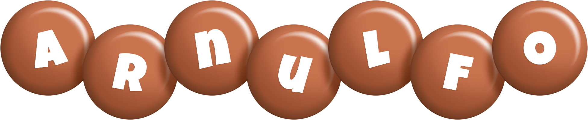 Arnulfo candy-brown logo