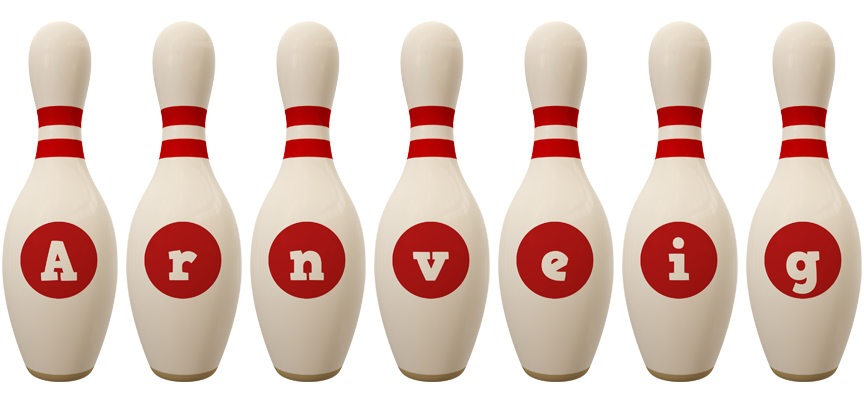 Arnveig bowling-pin logo
