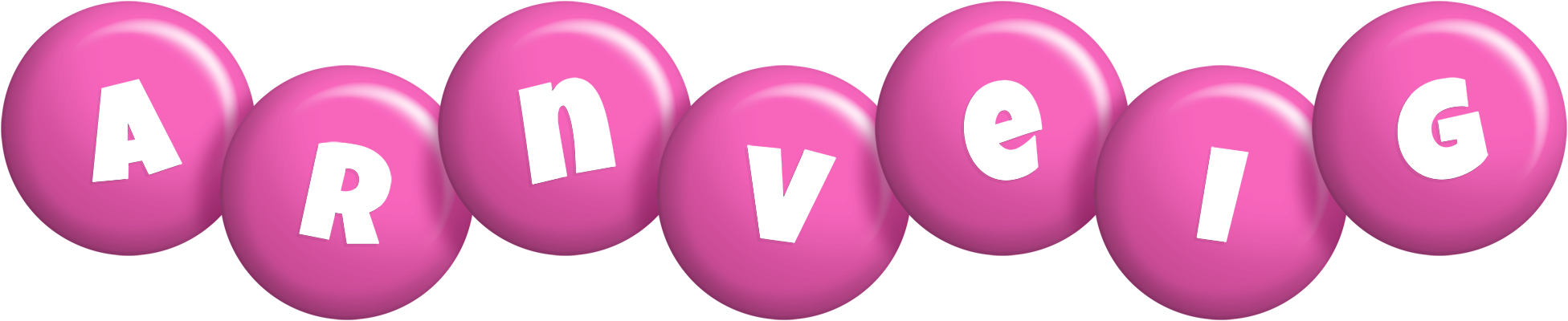 Arnveig candy-pink logo