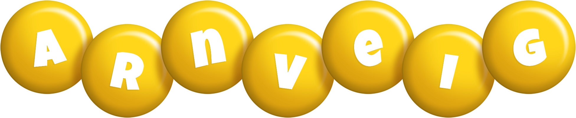 Arnveig candy-yellow logo