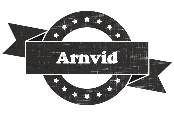 Arnvid grunge logo