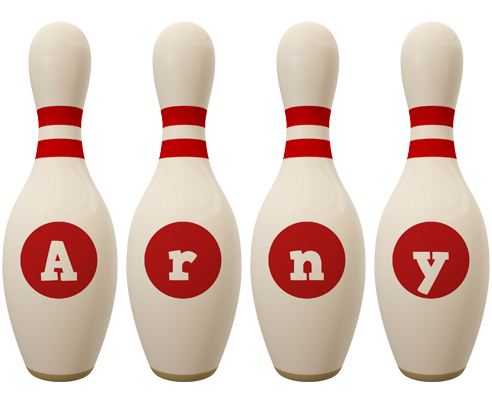 Arny bowling-pin logo