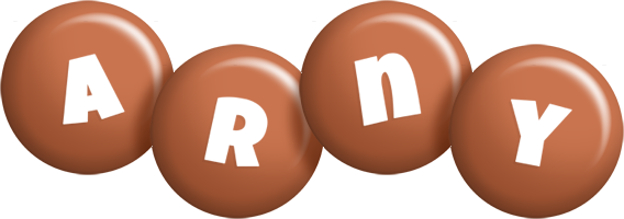Arny candy-brown logo