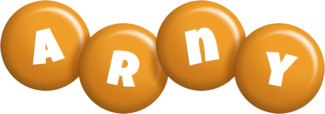 Arny candy-orange logo