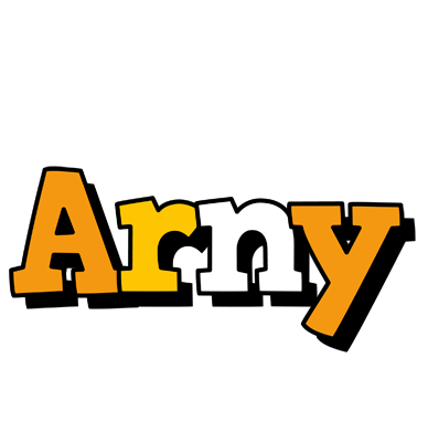 Arny cartoon logo
