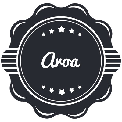 Aroa badge logo