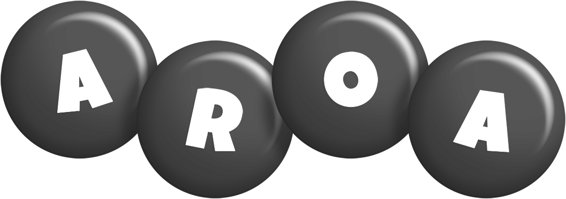 Aroa candy-black logo