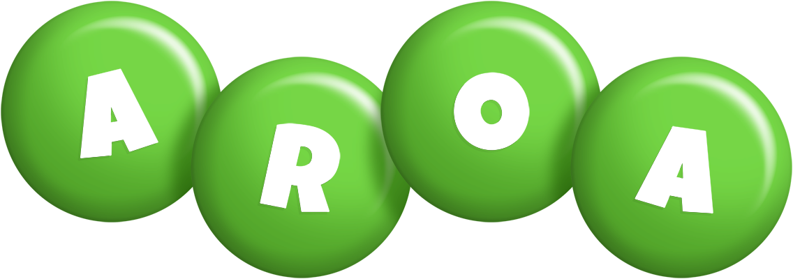 Aroa candy-green logo