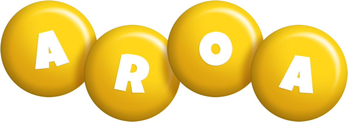 Aroa candy-yellow logo