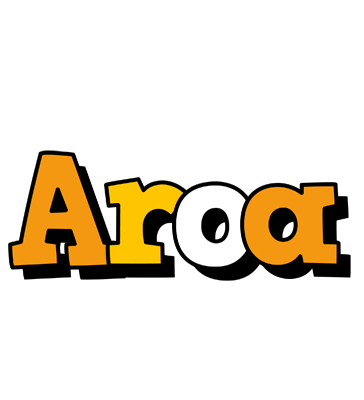 Aroa cartoon logo