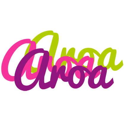 Aroa flowers logo