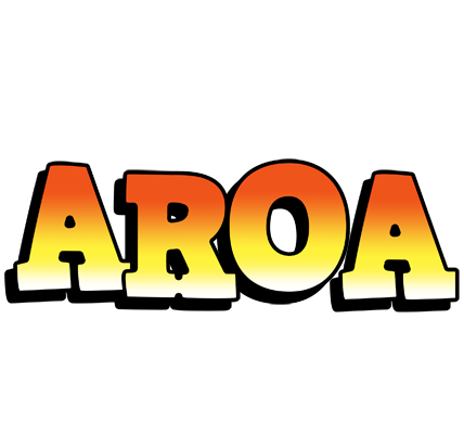 Aroa sunset logo
