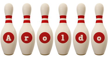 Aroldo bowling-pin logo