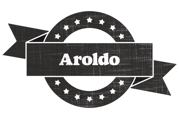 Aroldo grunge logo
