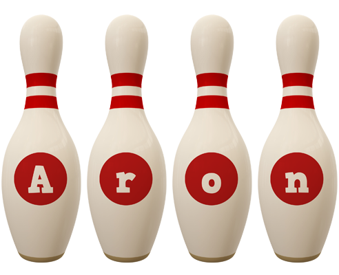 Aron bowling-pin logo