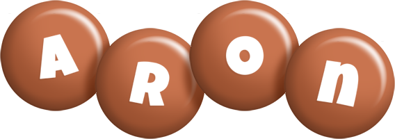 Aron candy-brown logo