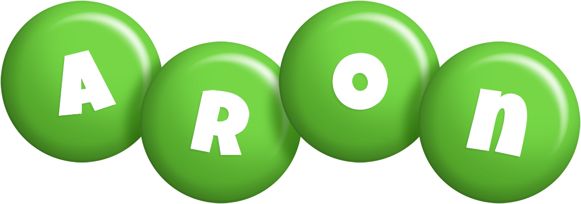 Aron candy-green logo