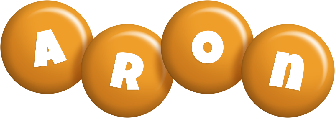 Aron candy-orange logo