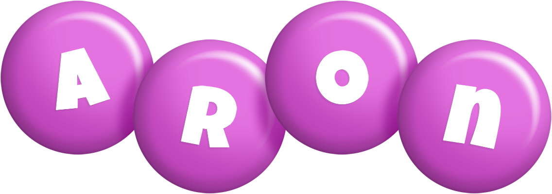 Aron candy-purple logo