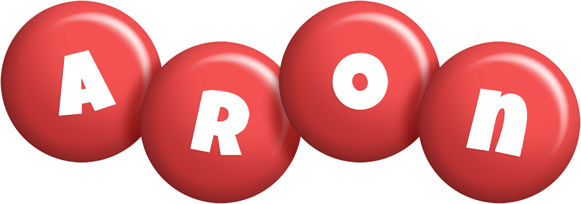 Aron candy-red logo