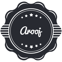 Arooj badge logo