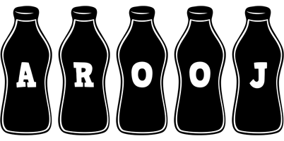 Arooj bottle logo