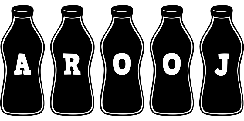 Arooj bottle logo