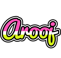 Arooj candies logo