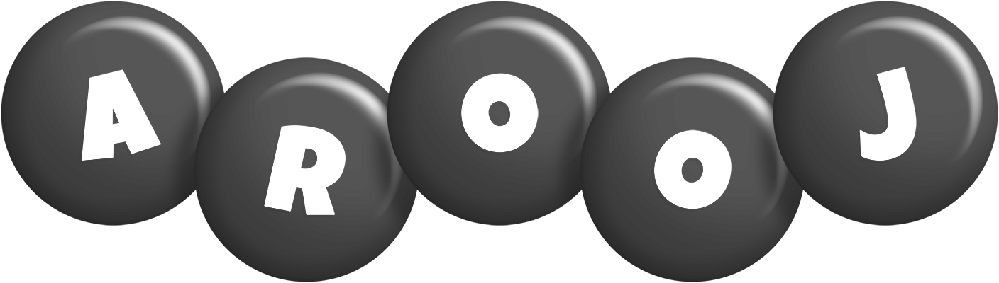 Arooj candy-black logo