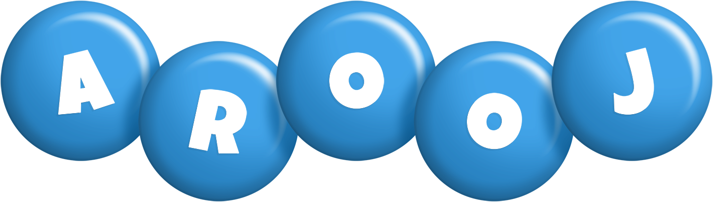 Arooj candy-blue logo