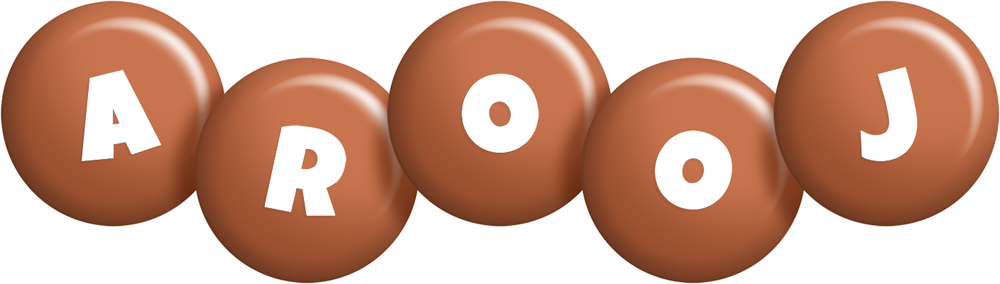 Arooj candy-brown logo