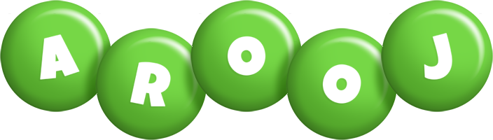 Arooj candy-green logo